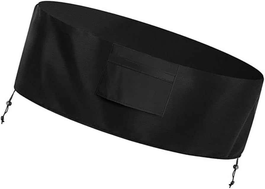 Oxford Fabric Based Firepit Cover With Drawstring And Dual Handles For Consistent Performance In Harsh Environments