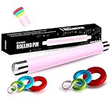 Rodillo para estanques infantiles: el núcleo de acero inoxidable de alta calidad de 34 cm de largo proporciona el peso perfecto y permite un desenrollado suave sin presionar firmemente.