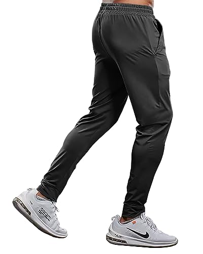 Image of EYEBOGLER Mens Regular Fit Track Pant Black-Grey
