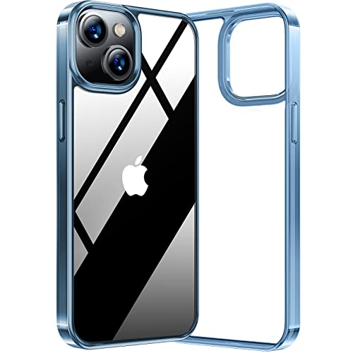 TORRAS Upgraded Shockproof for iPhone 14 Case [12FT Military Drop Protection][Sleek Premium Touch] Translucent Back & Soft Edge Slim Silicone Cover, Frosted Black iPhone 14 Case 6.1 inch (2