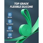 Dapofajo Resistance Bands for Working Out: 5-Level Anti-Snap Silicone Bands - Image 3