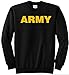Joe's USA - Gold Army Logo Crewneck - GoldArmy Sweatshirt, Size XL