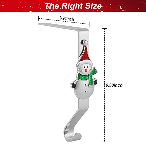Celecily Stocking Holders For Mantle -Stocking Hangers For Mantel Christmas Stocking Holders For Mantle Set Of 6 Stocking Hooks For Mantle Stocking Holders For Mantle Stocking Hangers Stocking Hook #TOP6