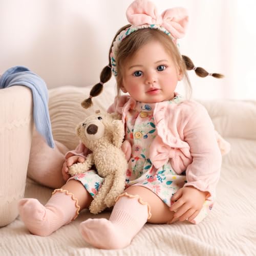 Muñeca Reborn BABESIDE 24 Pulgadas Realista para Niños 3+ miniatura 1