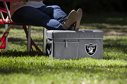 Gray Las Vegas Raiders Ottoman Cooler & Seat #TOP1