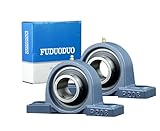 2 PCS Heavy Duty Pillow Block Mounted Ball Bearings 1.5 Inch Bore Solid Cast Iron Base UCP208-24 Pillow...