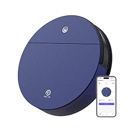 OKP K3 Robot Vacuum Cleaner Self-Charging Robotic Vacuum Cleaner with 2000Pa Strong Suction Voice Control for Hardfloor and Carpet,Blue