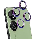 Zeking (2 Set for Asus Zenfone 10 Camera Lens Protector, Scratch-Resistant HD Clarity Ultra-Thin 9H Tempered Glass with Aluminum Edging, Individual Metal Lens Cover (Color)