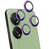 Zeking (2 Set) for Asus Zenfone 10 Camera Lens Protector, Scratch-Resistant HD Clarity Ultra-Thin 9H Tempered Glass with Aluminum Edging, Individual Metal Lens Cover (Color)