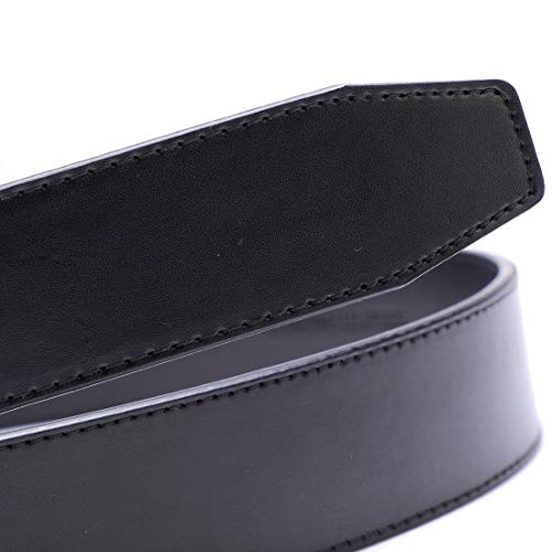 Kissties Leather Belts Black Strap With Gold Buckle #TOP2
