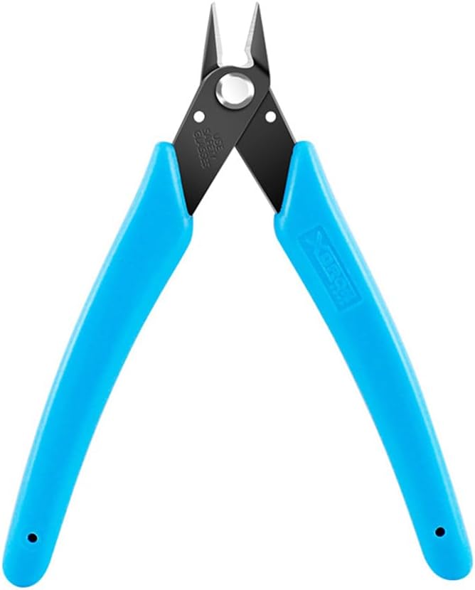 Professional Electric Flush Cut Pliers – Precision Cutting Tool for Wires, Cables & Zip Ties | Ergonomic Design for DIY, Jewelry & Electrical Work,Blue
