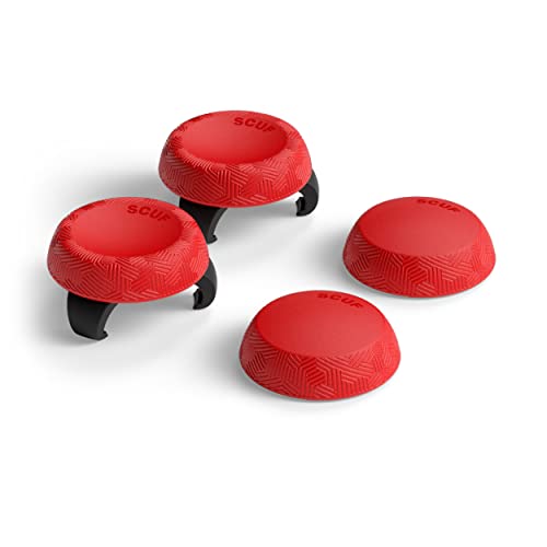 SCUF Poignées de Pouce pour Joystick de Contrôle - Pack 4 avec 2 Bases - Tactique - Joystick Thumb Grips pour Xbox One et Xbox Series X et S, PS4, PS5,...