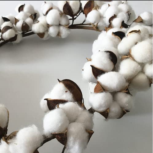 Dried Hanging Flower Wreath,Bulk Cotton Ball Garland For Home Décor #TOP3