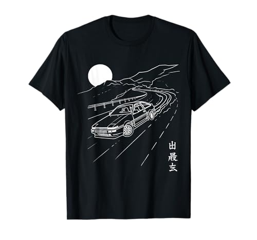 Anime Drifting JDM Touge Kanjo 90s Tuner Cars T-Shirt