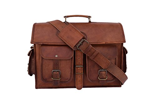 Sacoche ordinateur portable 38,1 cm en cuir de qualité supérieure - 5
