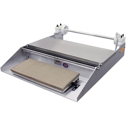 National Band Saw - Heat Seal 625A Wrapping Machine - MPN 625A - 115V | Plastic Bag Sealer, Stainless Steel Wrapping Surface, Large Rubber, 6 x 15 Inch Thermostatic Hot Plate