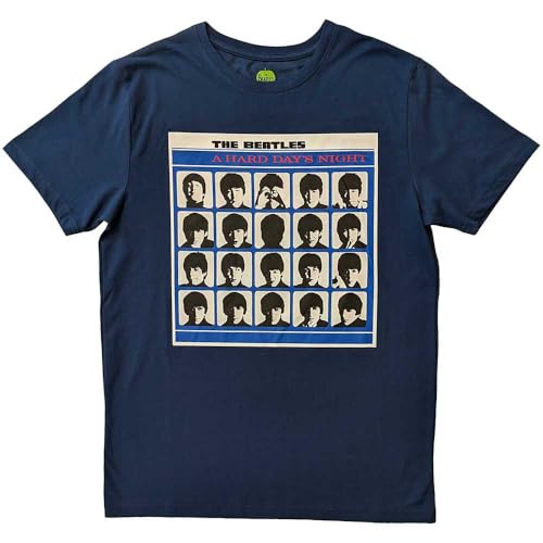 The Beatles T Shirt A Hard Days Night Album Cover Official Unisex Denim Blue M