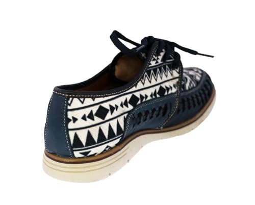 Cowboy Professional Mens #87 Blue Authentic Mexican Leather Huaraches Lace Up Casual3