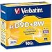 Verbatim QZ2776 DVD+RW Disc Spindle, Silver, Pack of 10