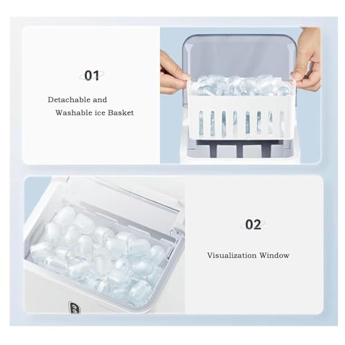 Máquina portátil para hacer hielo en encimera miniatura 3