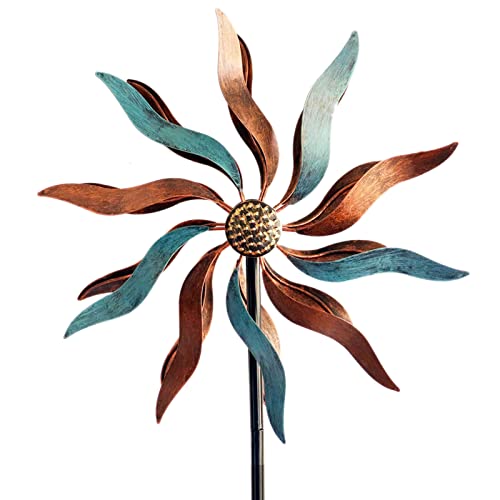LERFUGI Wind Spinners Outdoor Metal-360 Degrees Yard Decorations Classical Windmills for Yard Spinner