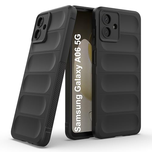 Image of Zapcase Back Case Cover for Samsung Galaxy A06 5G | Compatible for Samsung Galaxy A06 5G Back Cover | Liquid Silicon Magic Case with Camera Protection | Black