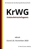 Kreislaufwirtschaftsgesetz - KrWG, 3. Auflage 2020