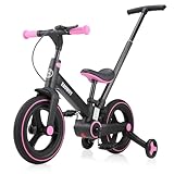 EOOWOY Balance Bike with Push Handle for...