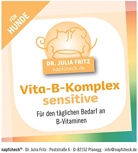 napfcheck Vitamin B für Hunde - Vita-B Komplex Sensitive - hypoallergen - 180 g