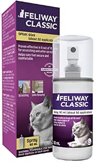 Feliway Cat Calming Pheromone Spray (60ML), #1 Vet Recommended Solution, Reduce Anxiety