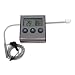 Fricosmos Termómetro Digital Rectangular INOX para Horno De -50ºC a +300ºC - 480842