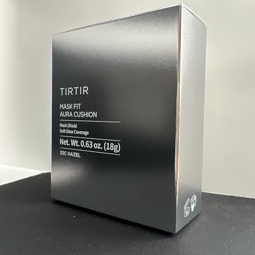 Image of TIRTIR Mask Fit Aura Cushion Foundation, Full coverage, Skin fit, Satin Glow Finish, Korean Cushion Foundation #33C HAZEL| 18g
