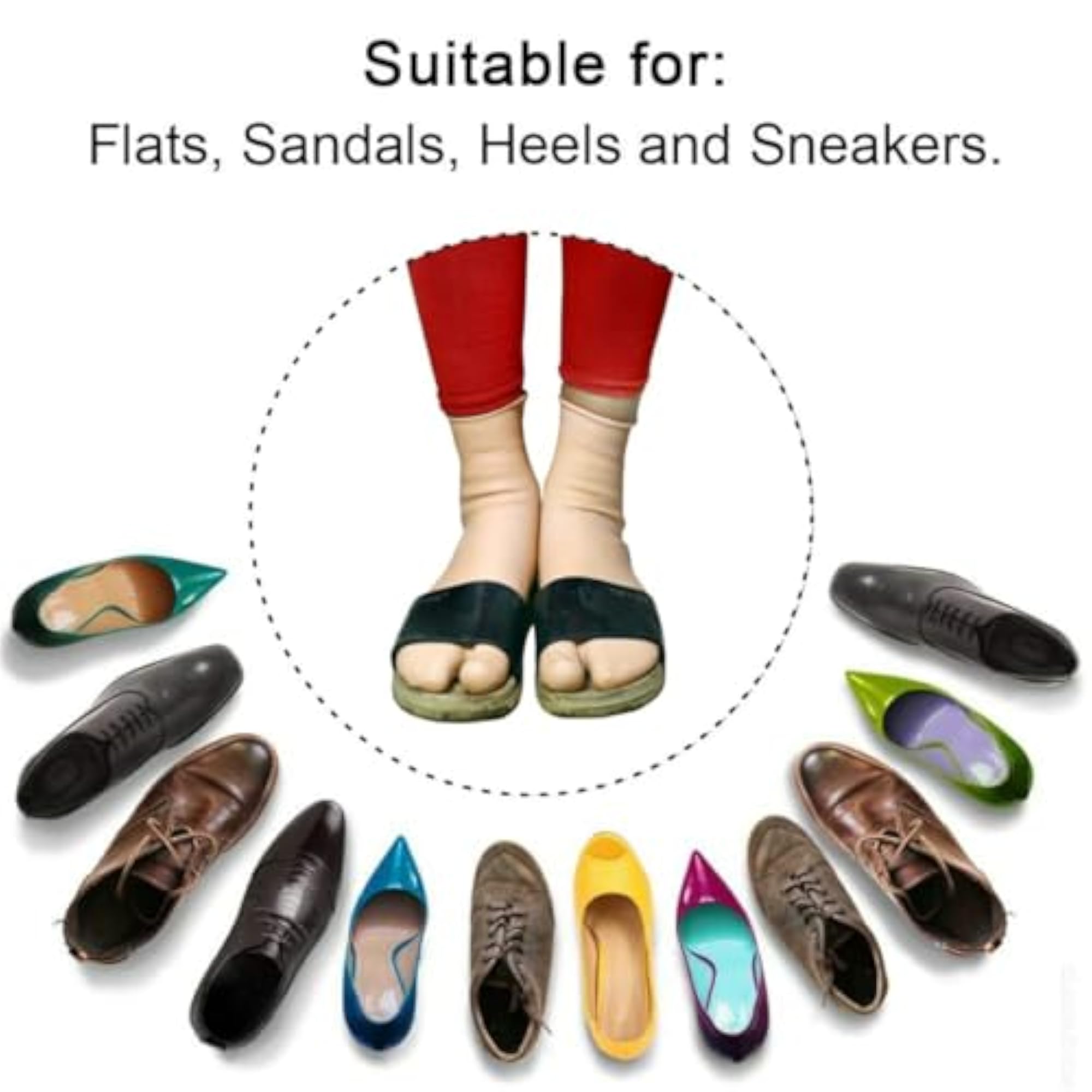 Heel Cushion Gel Protectors for Foot Cracks