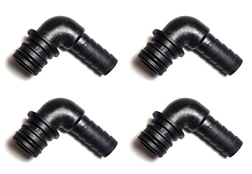 Surgeflo Quad Port Fittings for Quad Water System Pump (1/2" Hose Barb - 90° Elbow)
