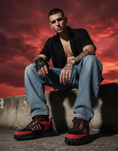 Image of Bacca Bucci x House of The Dragon Sneakers - Fire & Blood Edition | All-Terrain Lifestyle Trainers