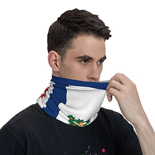 Balaclava de West Virginia, Mascarilla Facial de Doble Lado para Hombre y Mujer, Pañuelo Respirable, Bandana, Cubreboca, Color Blanco miniatura 7
