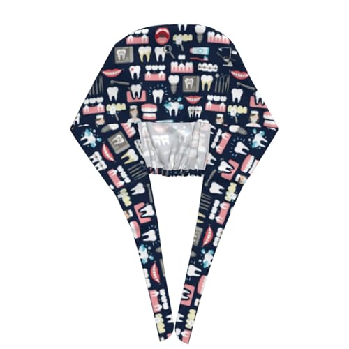 Image of Surgical Caps Men Women, Scrub Cap with Sweatband Adjustable
