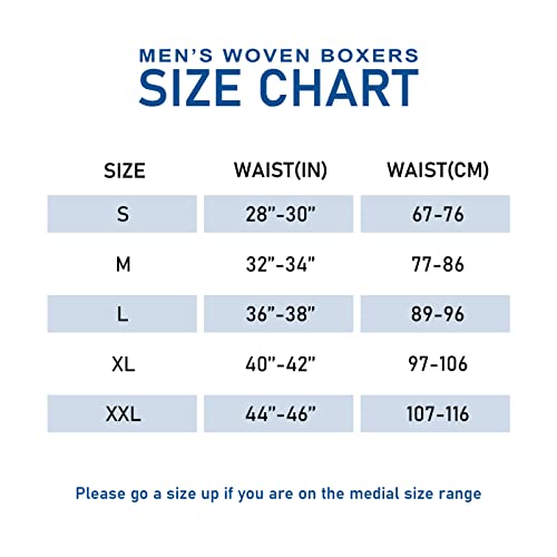 Iluvit Mens Underwear Cotton Mens Boxer Shorts Woven Boxers Underwear For Men 4-Pack L #TOP6