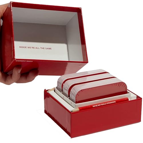 SCDOA Divertido Juego de Cartas for Fiestas Familiares Rompehielos, Tarjetas de conversación, Juego de Cartas Profundo, No éramos Realmente extraños, Divertidos Juegos for Fiestas Familiares