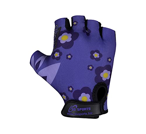 3S SPORTS Kids Boy's Girl's Cycling Gloves Mountain Bike Half Finger Bicycle Padded Glove Sportswear Mittens For Road Riding Biking & Outdoor Sports