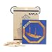 KAPLA Wooden Construction Set - 280 Building Planks in a Chest with Art Book - for Ages 3+