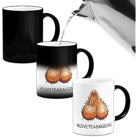 #LOVETEABAGGING Funny/Rude Heat Colour Magic Changing Mug Cover