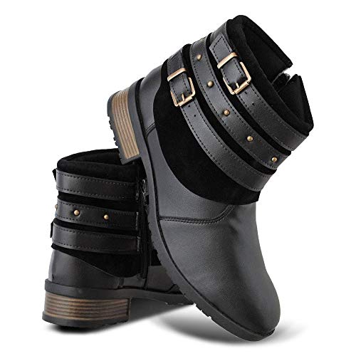 Bota Feminina Montaria Fivela Adaption Preto - 36