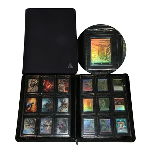 Rayvol 9-Pocket Semi-Rigid Card Holder Binder – Holds 468 Semi-Rigid Card Holders, Side-Loading Ringless Album for TCG & Sports Cards by Rayvol - Used condition - US$45.13