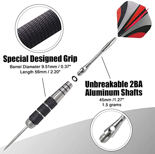 image for WINSDART Darts Metal Tip Set Professional Metal Darts for Dartboard St