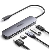 Anker Hub USB-C(5 em 1), HDMI 4K@30Hz com Entrega de Energia Máxima de 100W, Portas de Dados USB-...