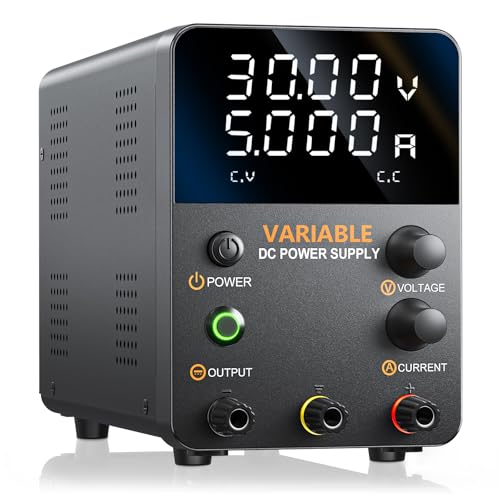 Alimentation Laboratoire 30V 10A DC Bloc d'alimentation Réglable Stabilise Affichage LED à 4...