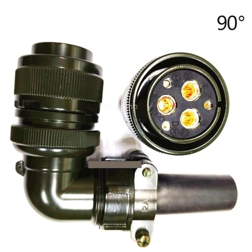 Conectores de 6 Pines 20-22S MS3108A32-17S codo de 90 grados para servomotor 3