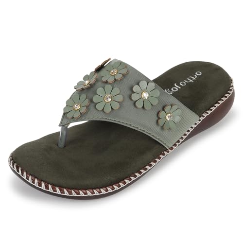 Image of ORTHO JOY doctor Fancy Footwear for women || Orthopedic Women's Fancy Slipper /Sandal For Women