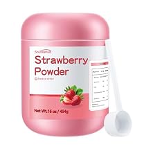 Sturelehub Strawberry Powder, Freeze Dried Strawberry Powder, with Sugar,16oz / 454g, Organic, for Drinks and Cakes